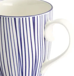 Nippon Blue Mug 8.5x10. 2cm 380ml Lines