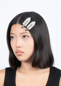 No Crease Flower Crystal Clips // 2