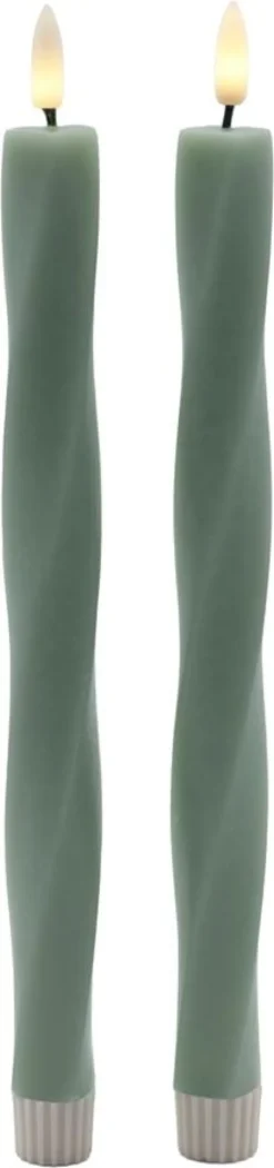 Nordisk Skulptur, Sille Twist Ø2,4x26 cm, Sandy Green