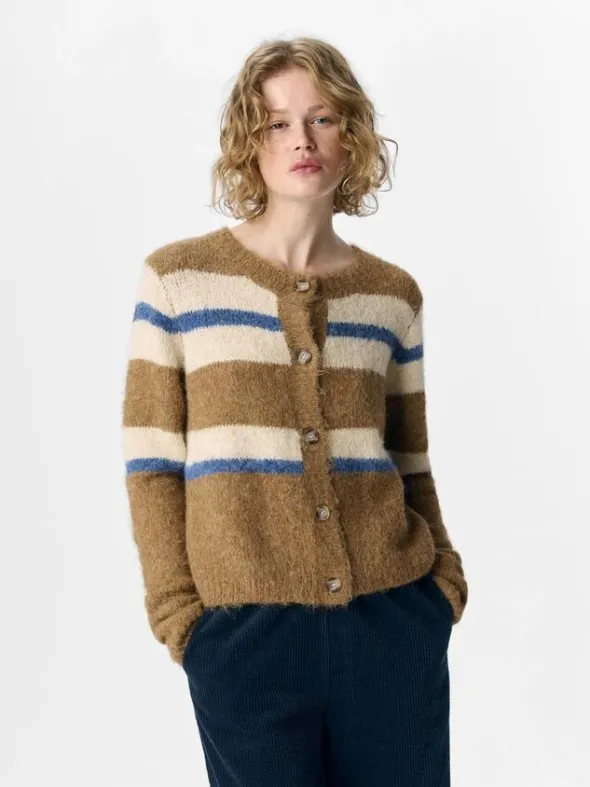 OBJGALIA L/S RE KNIT CARDIGAN NOOS