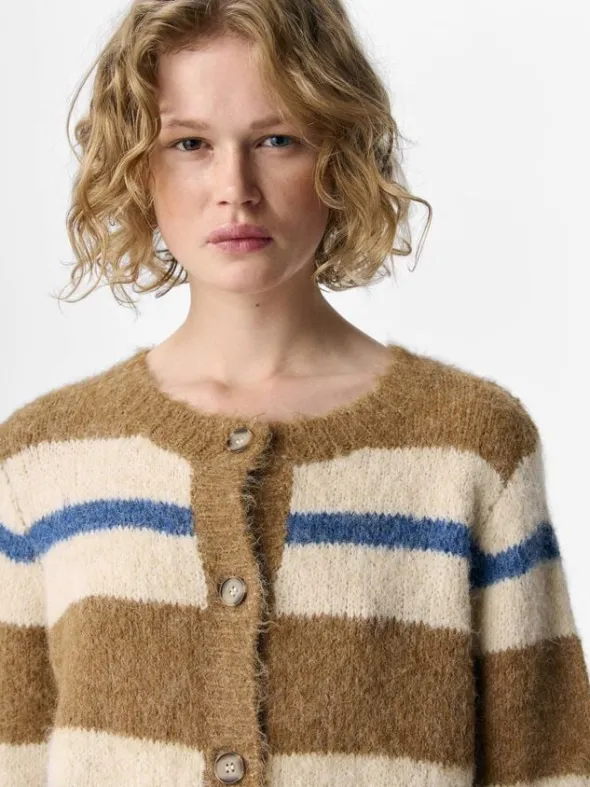 OBJGALIA L/S RE KNIT CARDIGAN NOOS