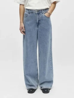 OBJLUCA TRI MW WIDE LOOSE JEANS NOO