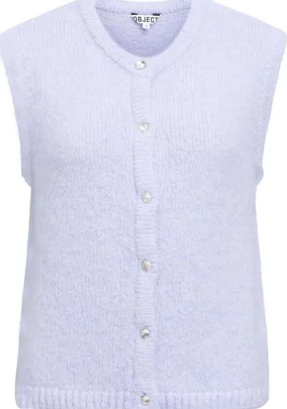 OBJSAGGIA RE KNIT VEST CARDIGAN NOO