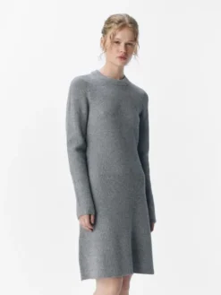 OBJVIOLA LS RE KNIT DRESS DIV
