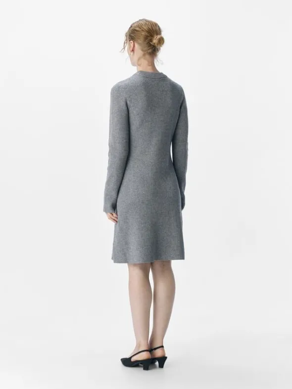 OBJVIOLA LS RE KNIT DRESS DIV