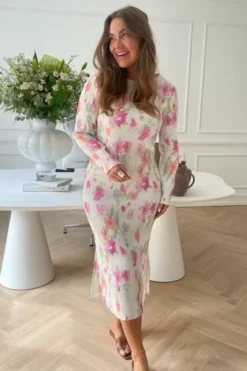 OdaIC Dress - Pink Flower Blush Pri