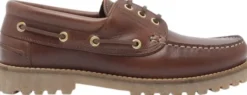 Ollie Boat Shoe - Brown Leather
