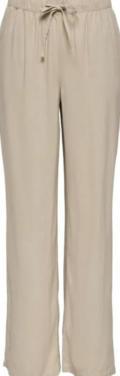 ONLGOA MW LINEN BL PULL-UP PANT CC