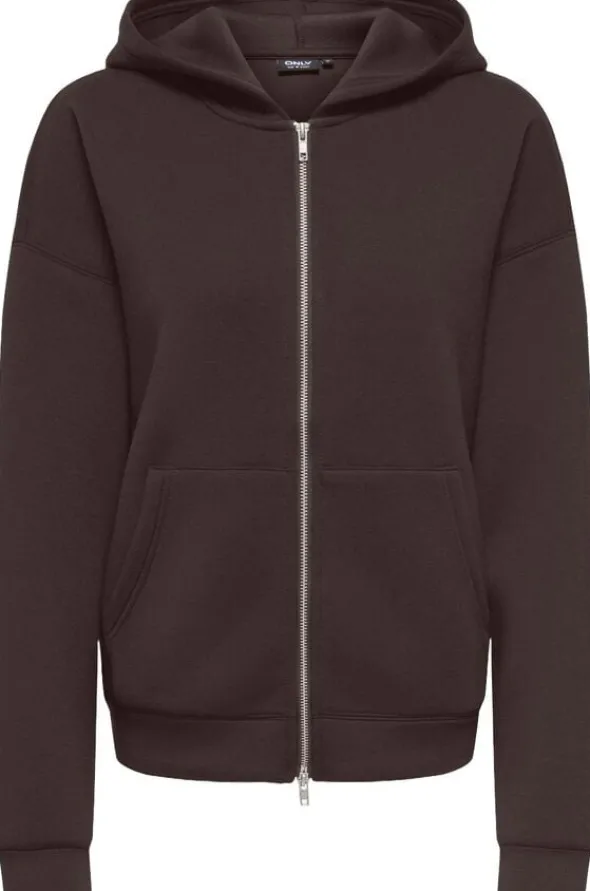 ONLNAOMI L/S TWO-WAY ZIP HOODIE CS