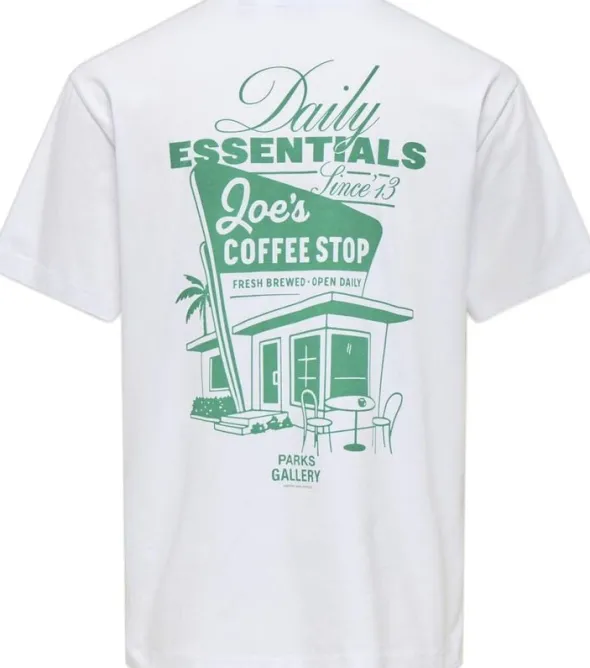 ONSFRED LIFE RLX SS PRINT TEE NOOS