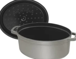Oval Cocotte 29cm Graphite grey Staub