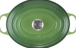 Oval støbejernsgryde 6,3 L Bamboo Green
