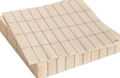 Pattern Napkins-Set of 20 Lunch-Off-white and blue grid
