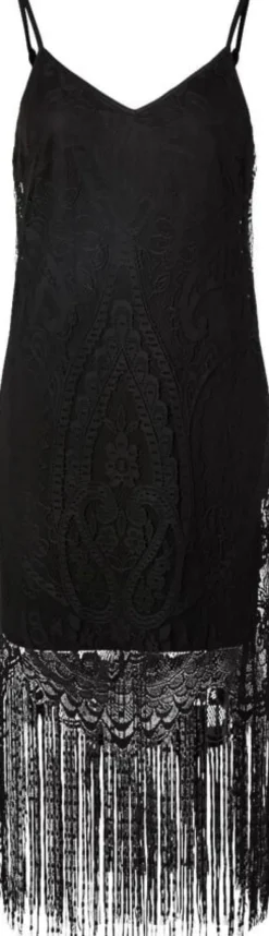 PCCLAIR STRAP LACE TASSELS DRESS KC