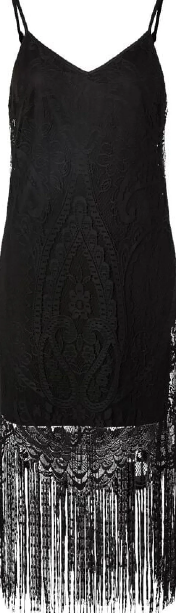 PCCLAIR STRAP LACE TASSELS DRESS KC