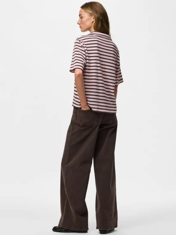 PCJEYA SS V-NECK LOOSE POLO D2D JRS