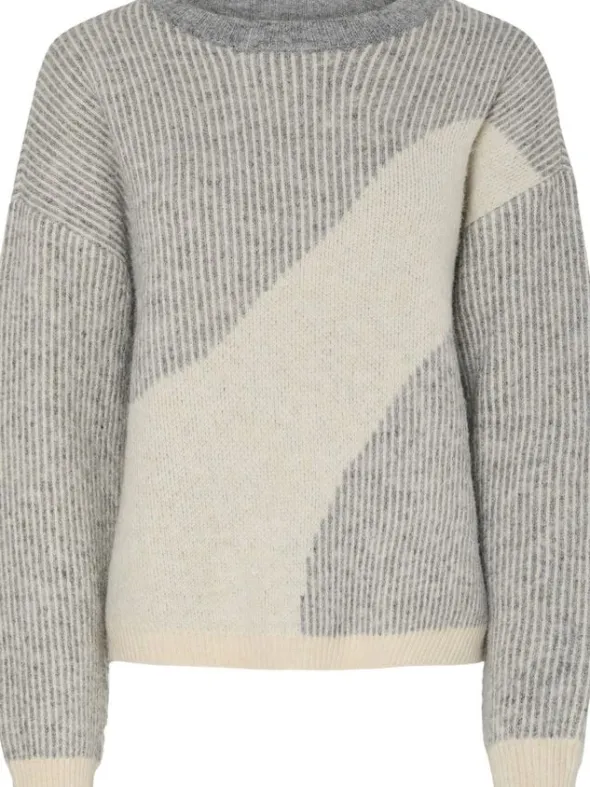 PCLINNA O-NECK LOOSE KNIT PWP BC