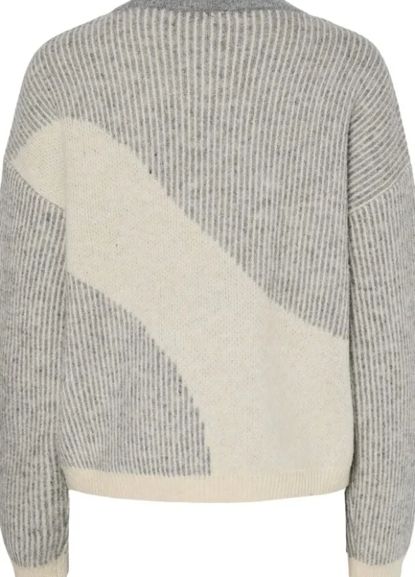PCLINNA O-NECK LOOSE KNIT PWP BC