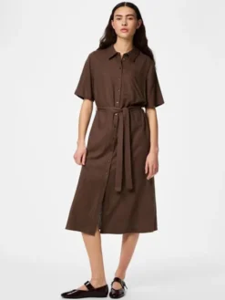 PCPIA 2/4 MIDI SHIRT DRESS WVN NOOS