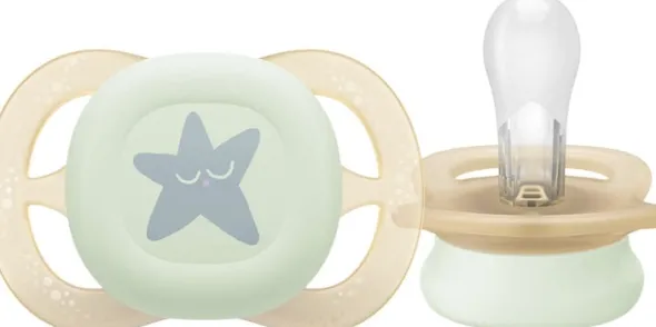 Philips Avent Soother ultra start Nighttime - Pakke med 2 -