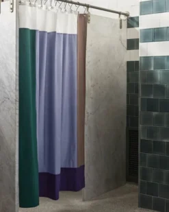 Pivot Shower Curtain-Blue