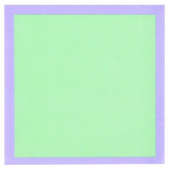 Play papirserviet 33x33cm mint-lilla