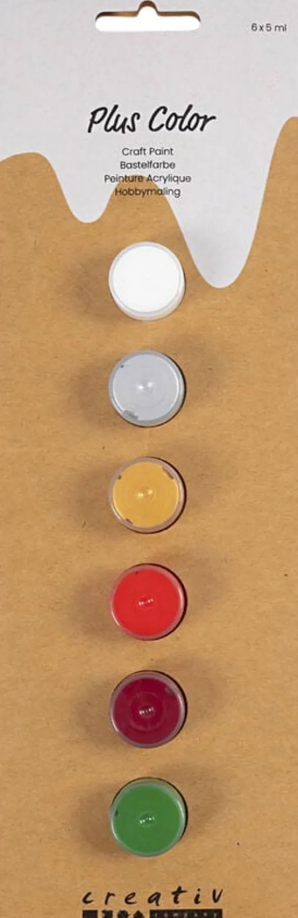Plus Color Hobbymaling, 6x5ml.