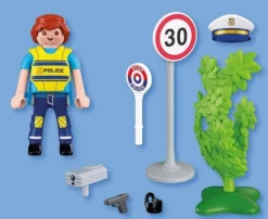 Police officer with speed