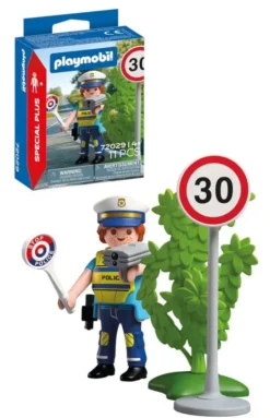 Police officer with speed