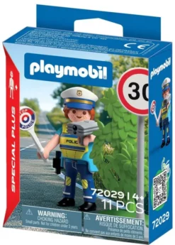 Police officer with speed