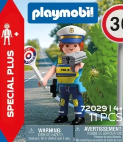 Police officer with speed