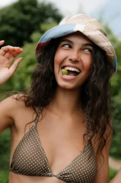 Polka Dot Bel Bikini Top