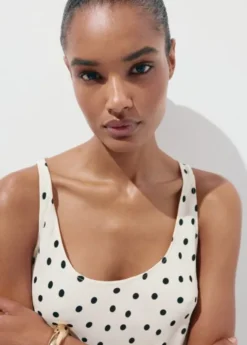 Polka dot midi dress