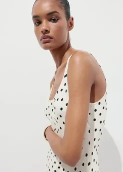 Polka dot midi dress