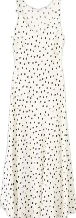 Polka dot midi dress