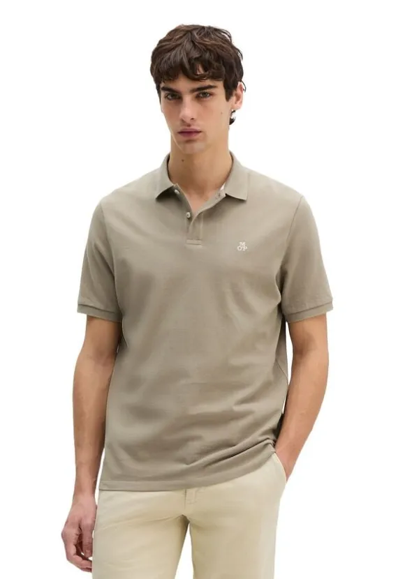 Polo shirt, short sleeve, button pl