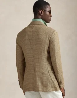 Polo Tailored Fit Plaid Twill Sport Coat