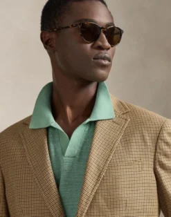 Polo Tailored Fit Plaid Twill Sport Coat