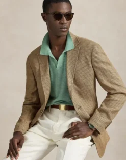 Polo Tailored Fit Plaid Twill Sport Coat