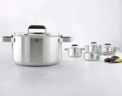 Pure Kastrull & stekpanna set, 5-st, 18/10 Rostfritt stål