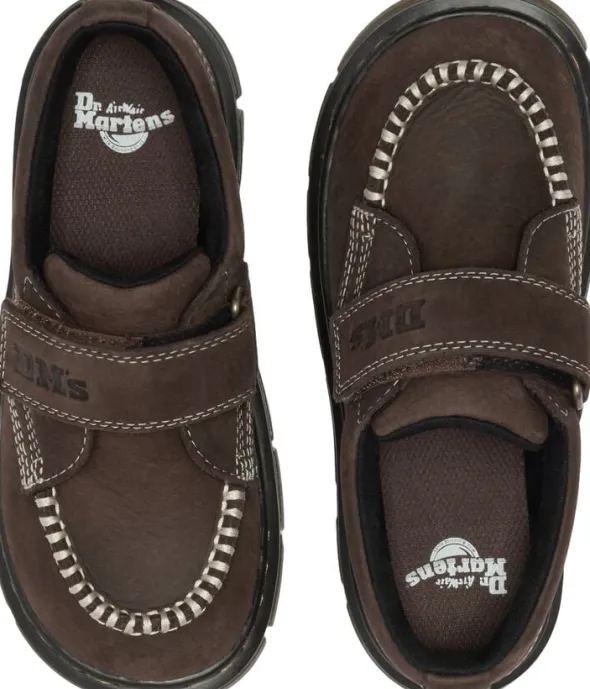 Raffe Mocc Shoe J Dark Brown Tumbled Nubuck