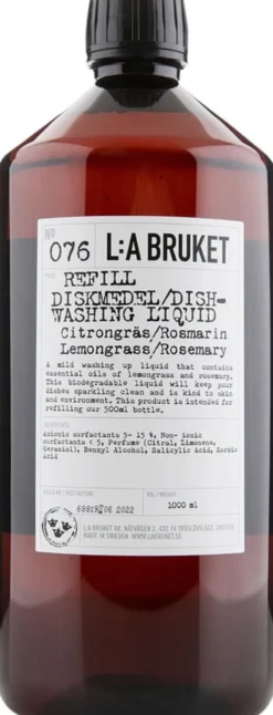 Refill Dish Washing Liquid Lemongrass/Rosemary