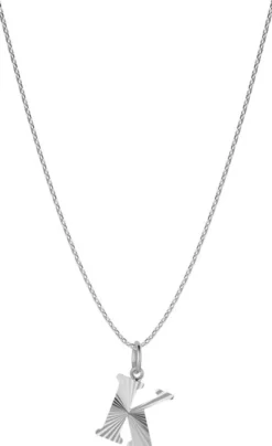 Reflection Letters, gold-plated sterling silver-K
