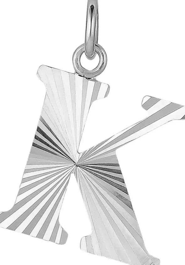 Reflection Letters, gold-plated sterling silver-K