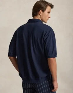 Relaxed Fit Cotton Mesh Shirt