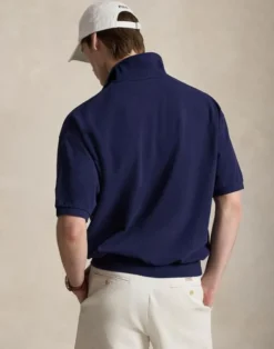 Relaxed Fit Mesh Polo Shirt