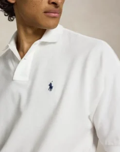 Relaxed Fit Mesh Polo Shirt