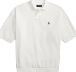 Relaxed Fit Mesh Polo Shirt