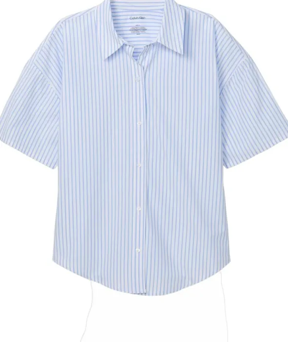 RELAXED POPLIN SS SHIRT