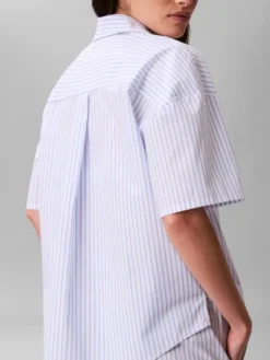 RELAXED POPLIN SS SHIRT